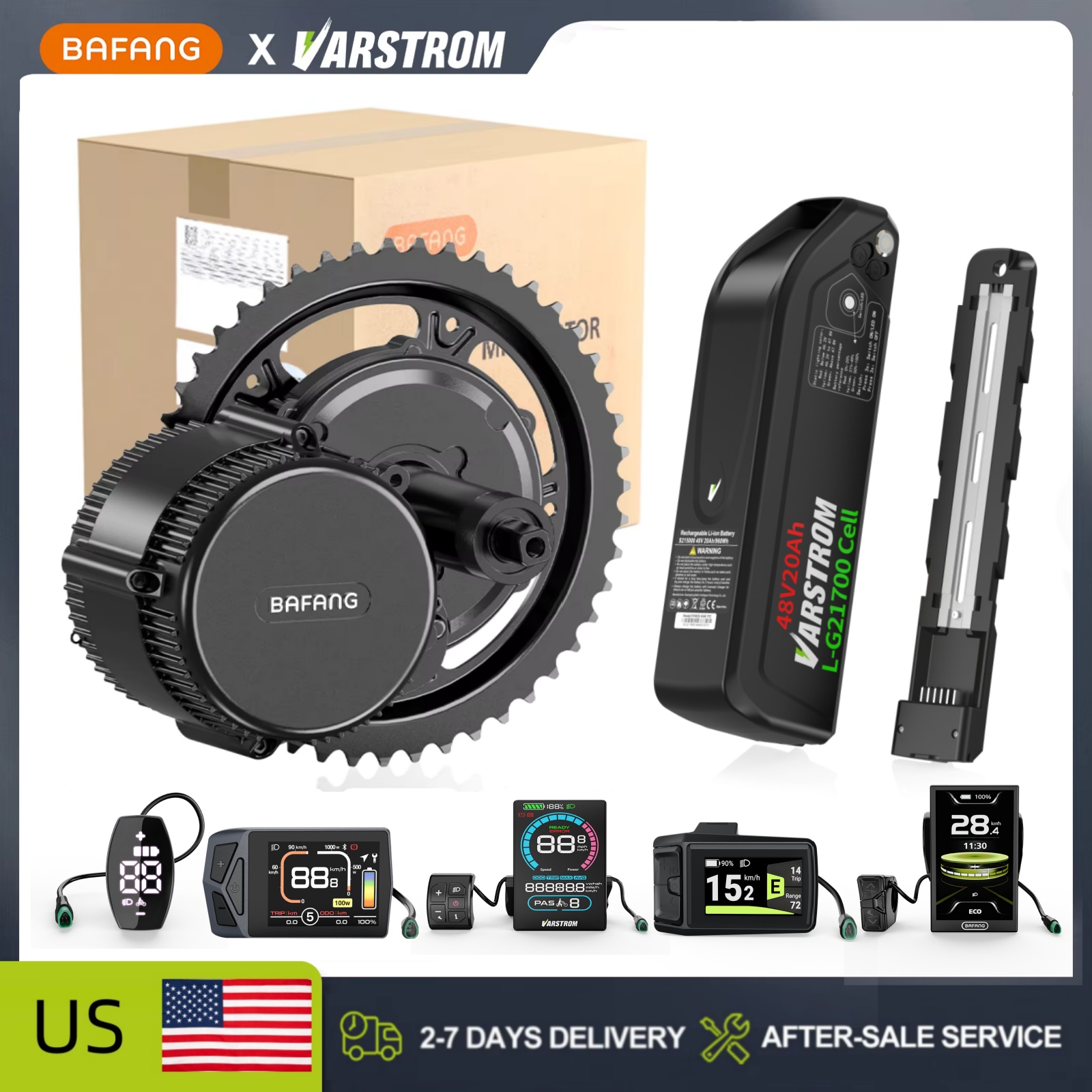 [Stock en EE. UU.] Kit de conv - Bafang Bbs02B 48V 750W Mid Drive Kit reseña y precio