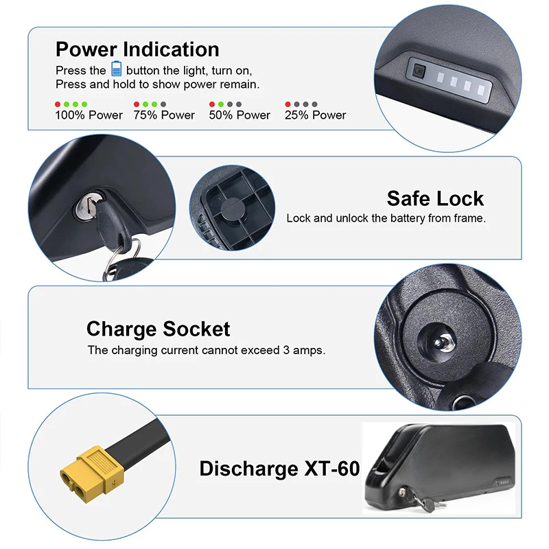 Batería para bicicleta eléctri - Electric Bicycle Battery 72V 30Ah reseña y precio